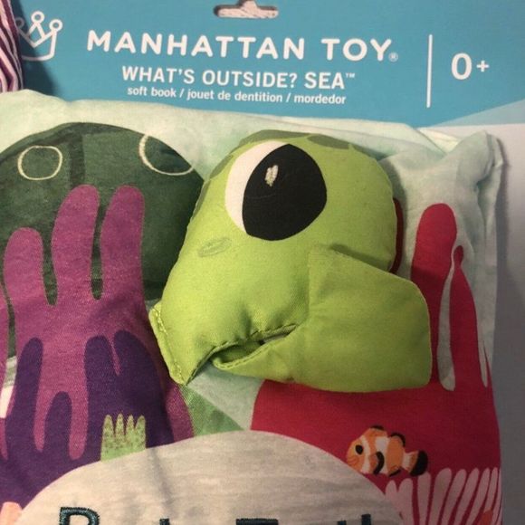 Manhattan Toys Soft Book New In Packaging Baby Turtle - Picture 3 of 3